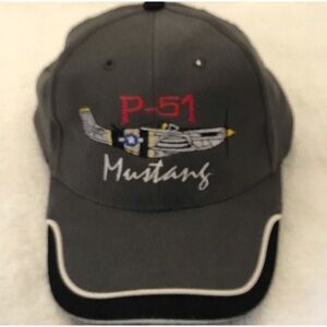 NISSUN CAP for P-51 Mustang Adjustable Grey Ball Cap